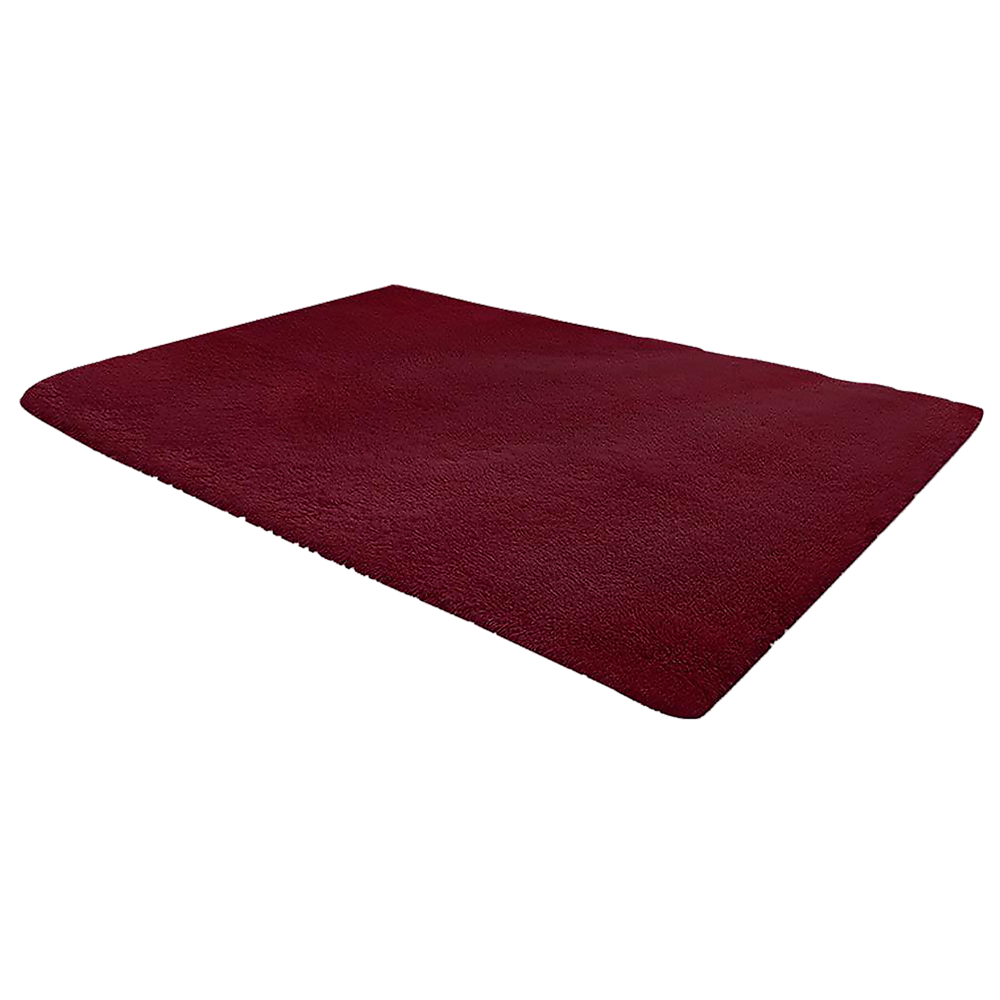 V63-832091_62de3a9d91287.1000x1000 230x200cm Floor Rugs Large Shaggy Rug Area Carpet Bedroom Living Room Mat - Burgundy - Image 1