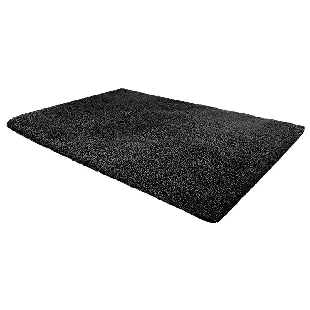 V63-832191_62da4a997e604.1000x1000 230x200cm Floor Rugs Large Shaggy Rug Area Carpet Bedroom Living Room Mat - Black - Image 1