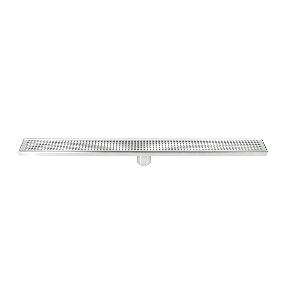V63-832801-22296-00 800mm Bathroom Shower Stainless Steel Grate Drain w/Centre outlet Floor Waste - Image 1