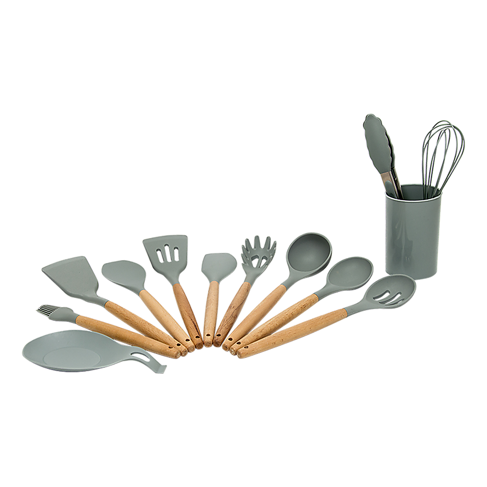 V63-835321-26674-00 13x Kitchen Utensils for Cooking Baking Silicone Set - Image 1