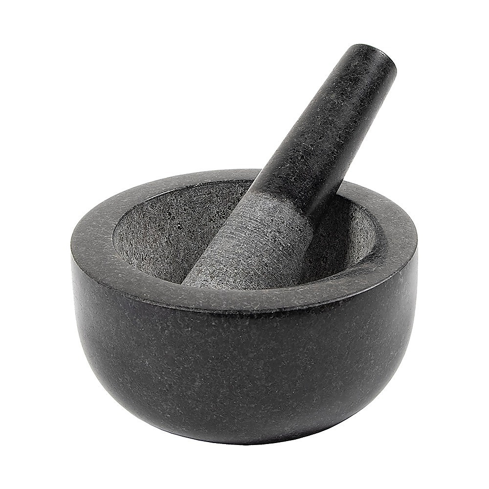 V63-835761-202509041806-00 Large Pestle and Mortar Set Durable Granite Stone Spice & Herb Crusher - Image 1
