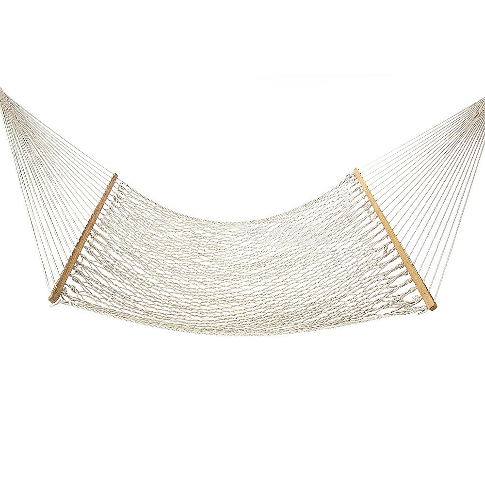 V63-836321-26599-00 4m Traditional Cotton Rope Hammock with Hanging Hardware - Image 1