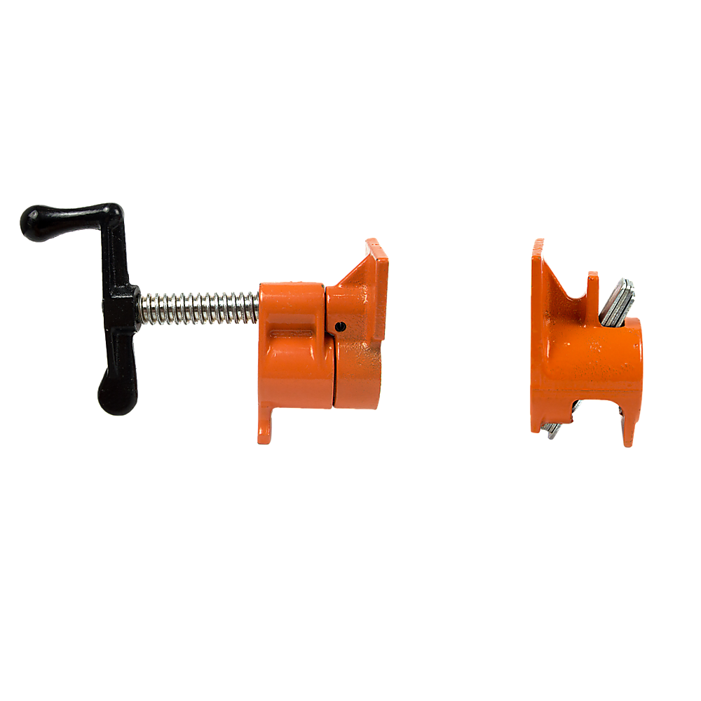 V63-837211-202503191751-00 3/4" Wood Gluing Pipe Clamp Set (4 Pack) Heavy Duty PRO Woodworking Cast Iron - Image 1