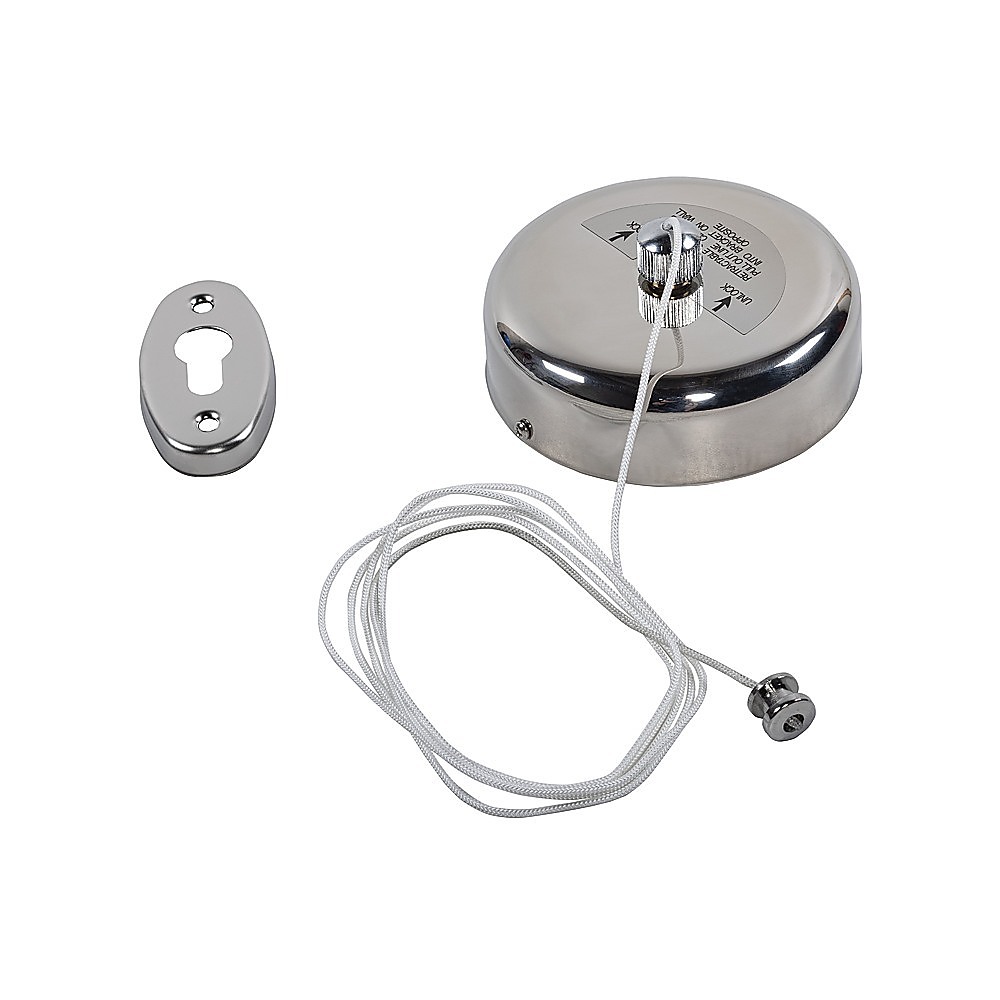 V63-837651-62e216955025f.1000x1000-00 Stainless Steel Retractable Single Clothes Line Dryer Laundry Indoor Outdoor - Image 1