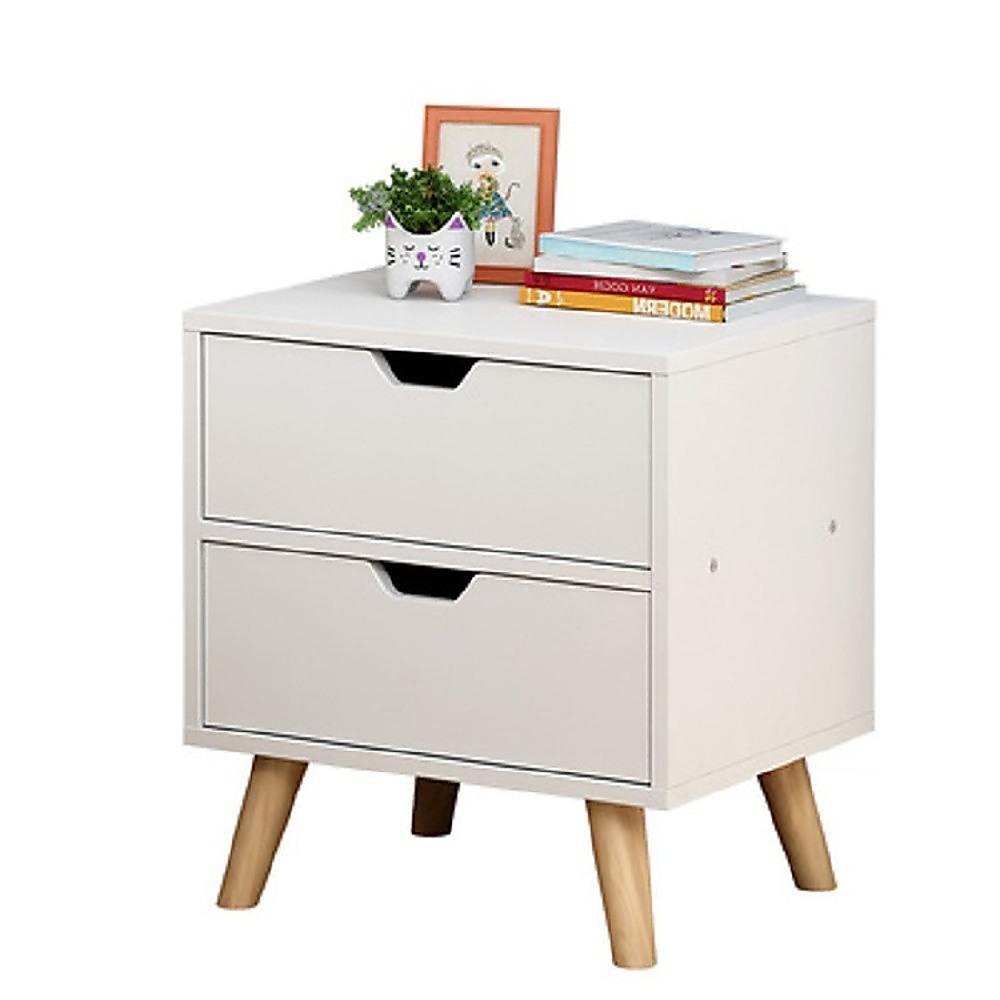 V63-837801-62e34b99f26e4.1000x1000-00 Bedside Tables Drawers Side Table Nightstand White Storage Cabinet Wood - Image 1
