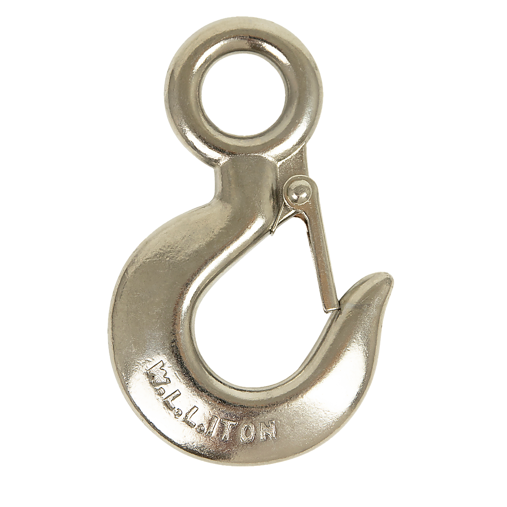 V63-838641-49458-00 Grappling Hook 1T Crane Scale Sliding Stainless Steel Lifting Rigging Accessories - Image 1