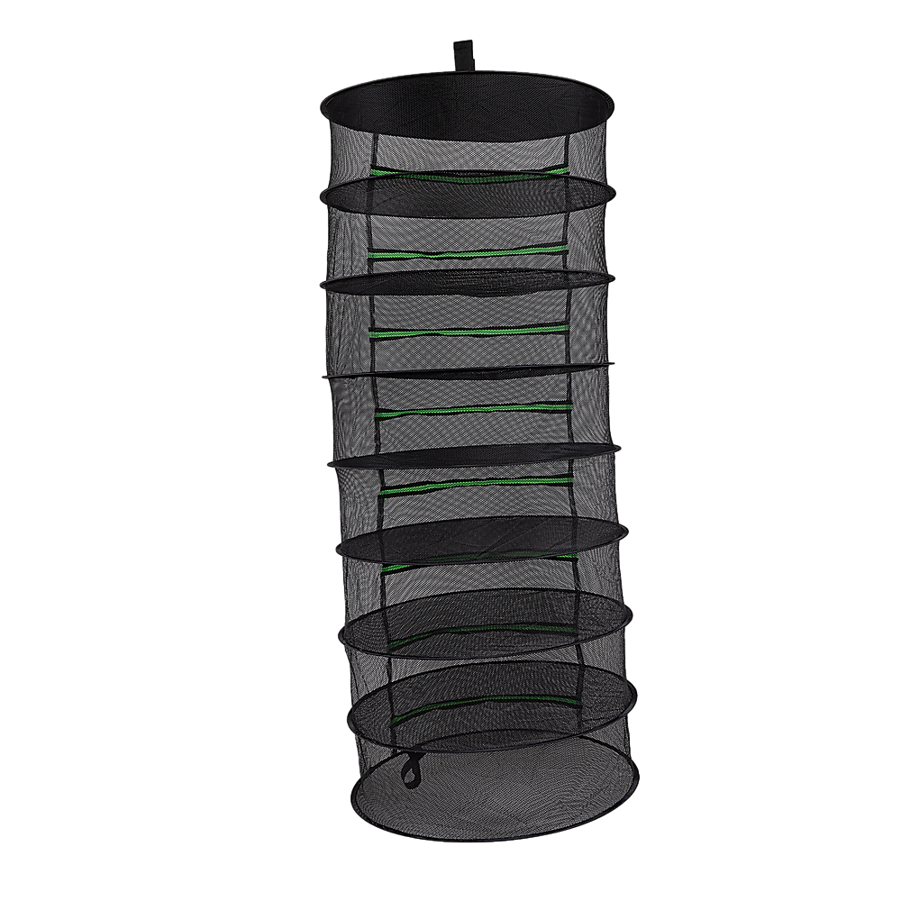 V63-838841-50445-00 Herb Drying Rack Net 8 Layer Dryer Mesh Hanging Dryer Rack Zipper Dry Rack - Image 1