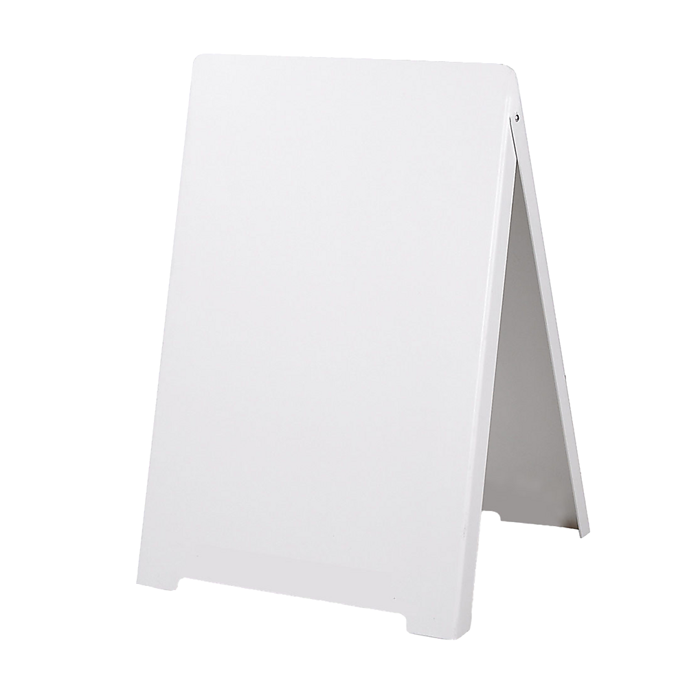 V63-839411-59245-00 Double Side Sidewalk A-frame Sign Sandwich Board holds Graphic Plastic Panels - Image 1