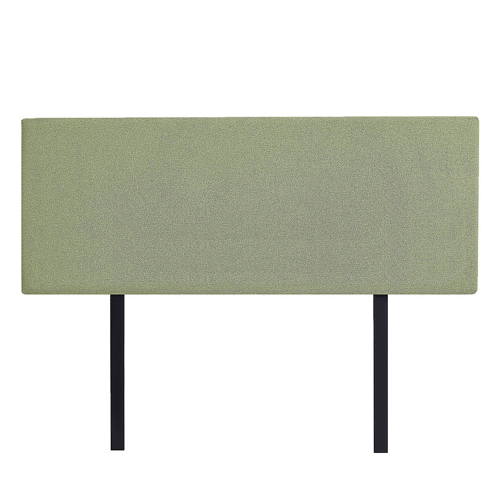 V63-839571-63855fb3dc43d.1000x1000-00 Linen Fabric Queen Bed Deluxe Headboard Bedhead - Olive Green - Image 1