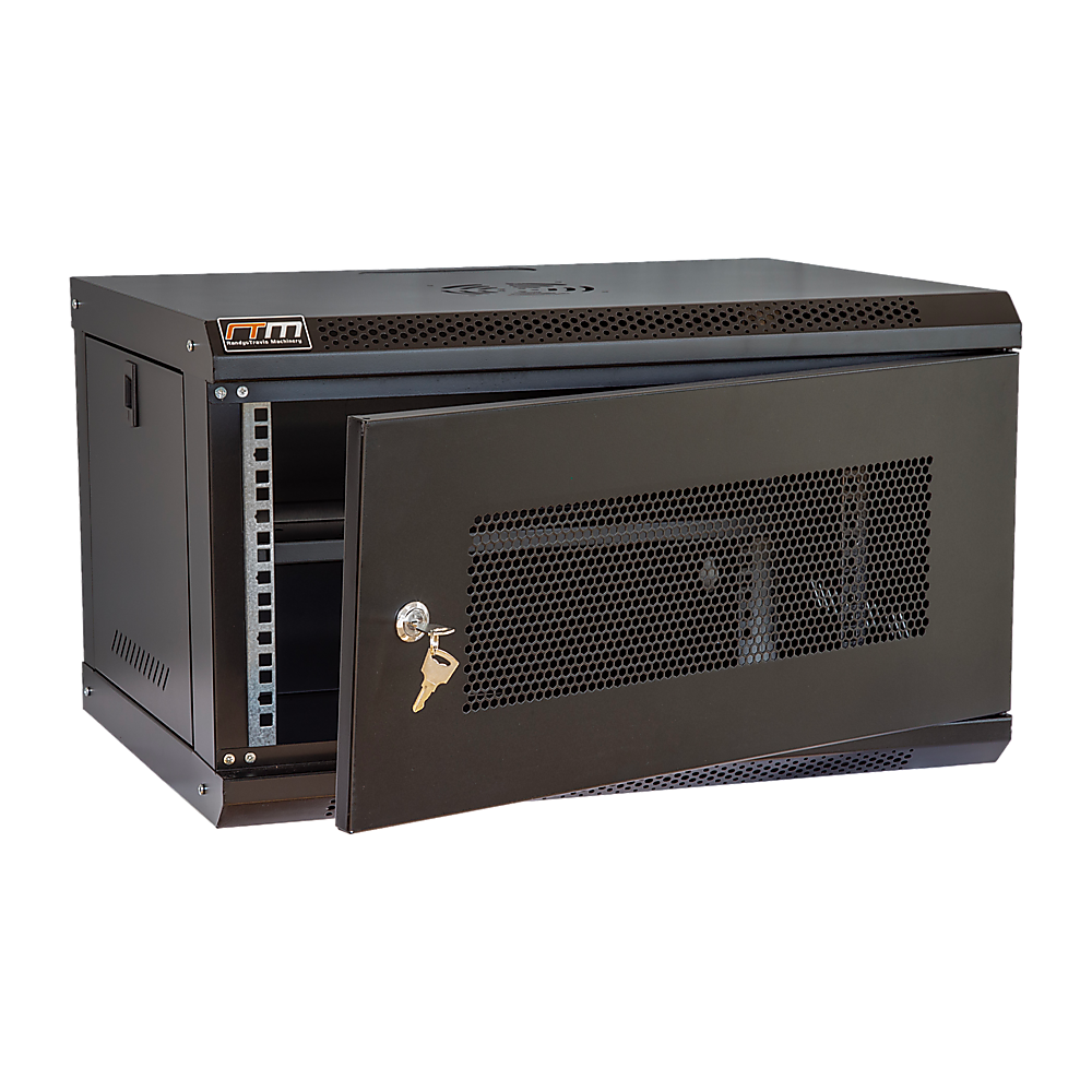 V63-844561-222392-00 19" 6U Wall Mount Network DVR NVR Data Cabinet Enclosure - Image 1