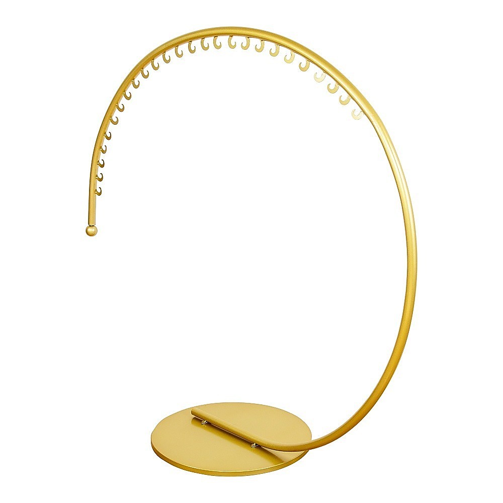 V63-844621-143416-00 Commercial Clothing Floor-Standing Hanger High Capacity Curved Clothes Bar Storage Rack 160cm - Image 1