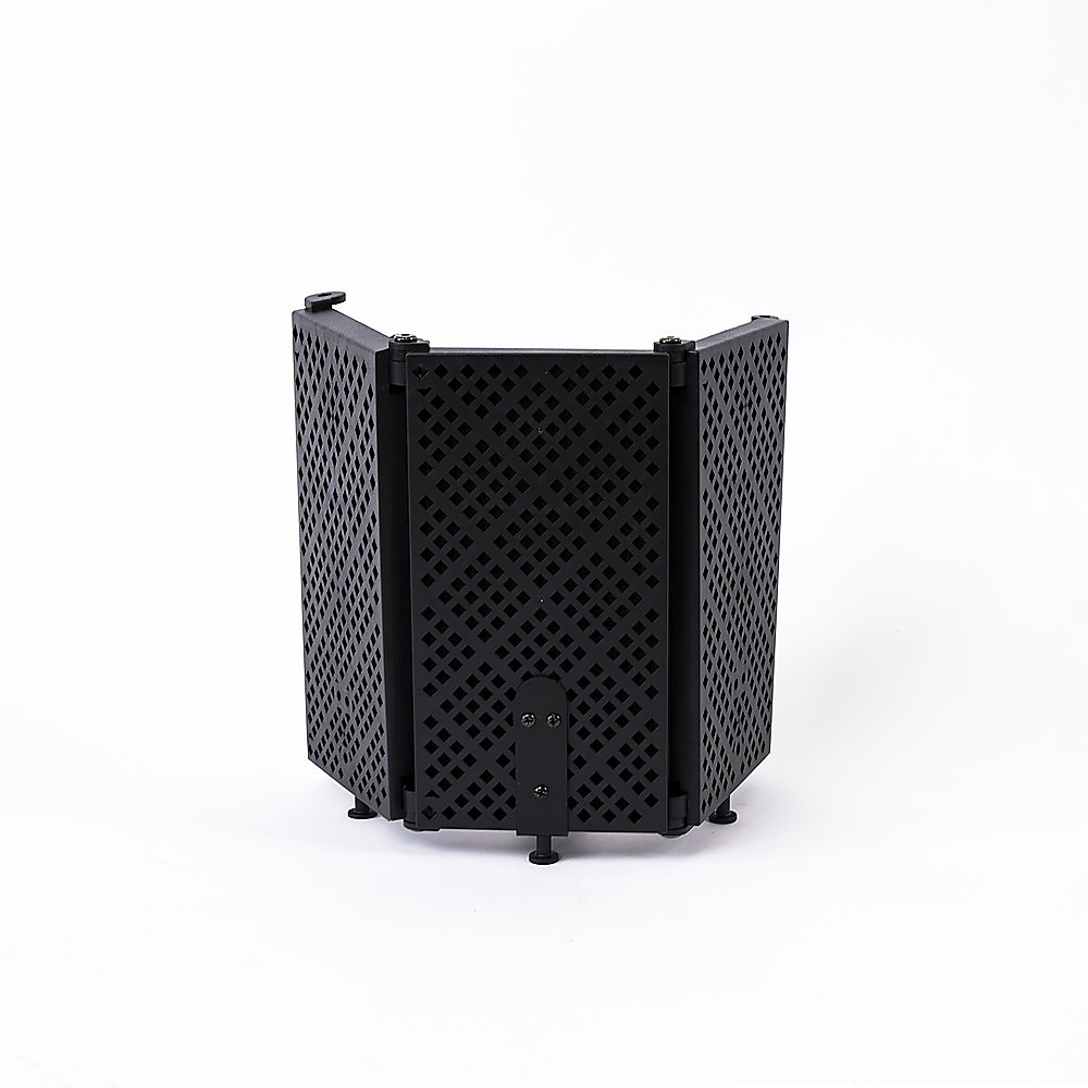V63-848241-167387-00 3 Panels Microphone Isolation Shield Mic Sound Absorbing Foam Reflector - Image 1