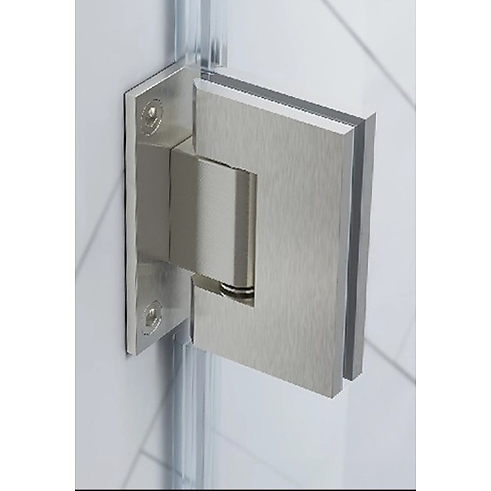V63-930571-202507042231-00 90° Stainless steel Glass Shower Door L-Hinge in Gunmetal - Image 1
