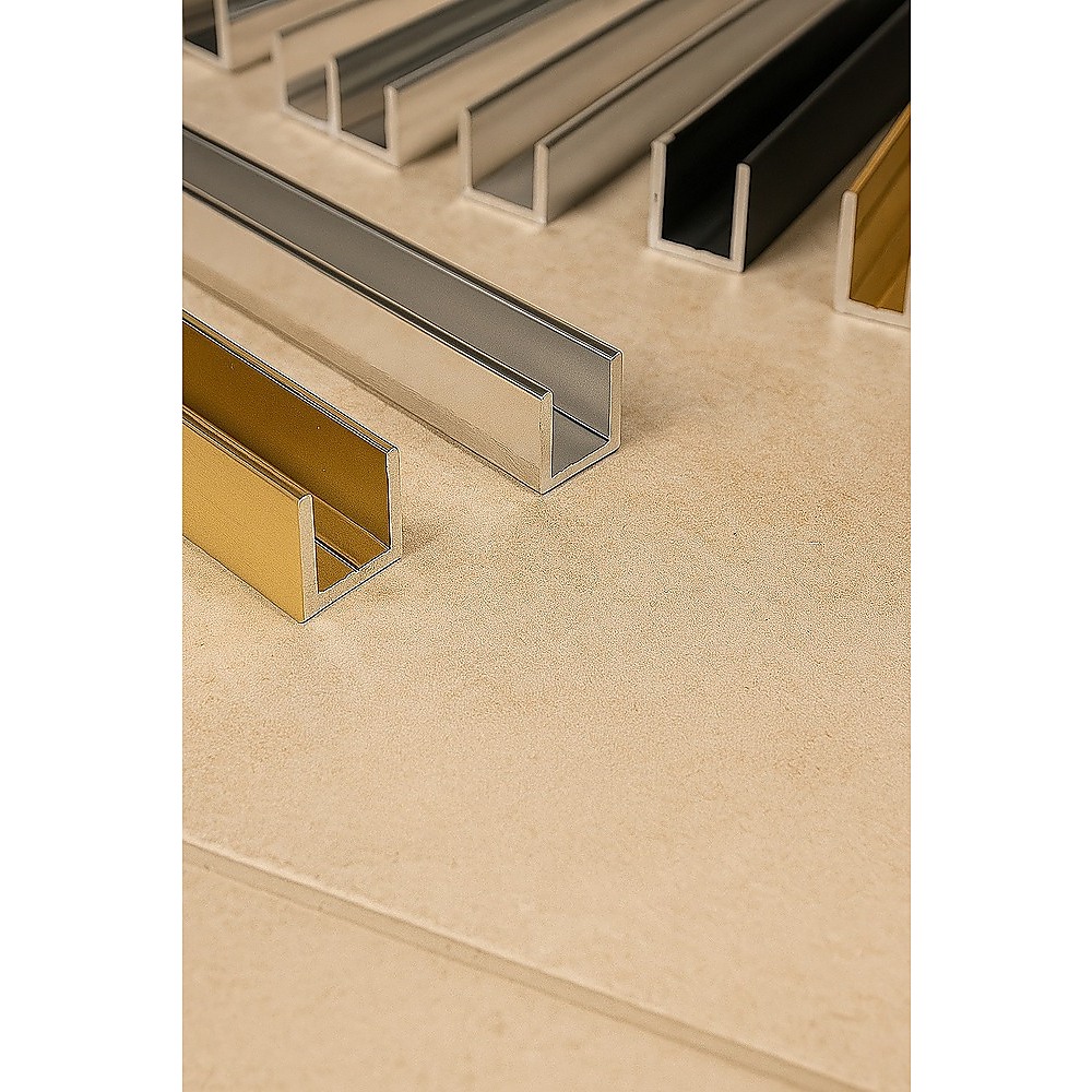 V63-930941-202508071752-00 Glass Shower Screen 120cm Floor Channel in White - Image 1