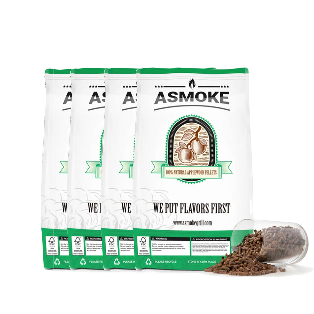 V642-ASMOKE-25KG-X-8-19-KG-OF-100-PURE-APPLEWOOD-PELLETS-167802-00 Asmoke 2.5kg X 8 (19 KG) OF 100% PURE APPLEWOOD PELLETS - Image 1