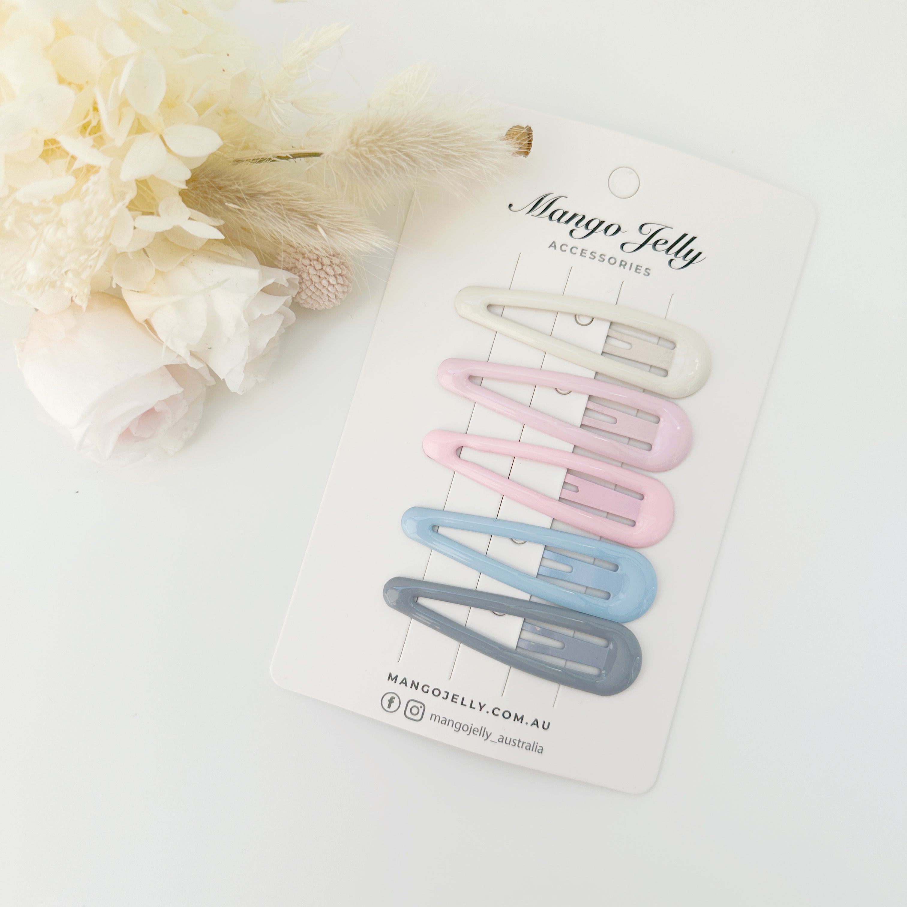 V659-HC-BUTTERCREAM-ICECREAM-CLASSIC-1-M-160814-00 MANGO JELLY Butter Cream Hair Clips Collection - Ice cream Classic - One Pack - Image 1