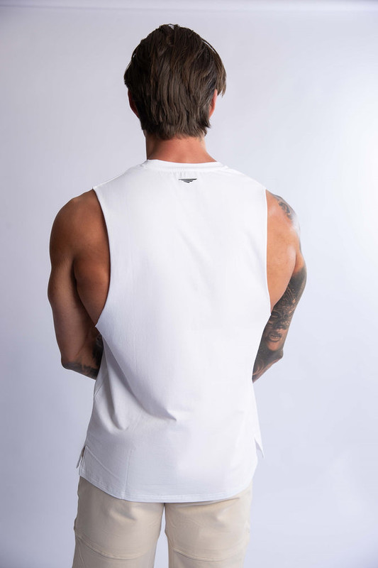 V697-MENS-CREW-COTTON-TANK-WHITE-LARGE-218089-01 HARD HITTERS MEN'S CREW COTTON TANK WHITE LARGE - Image 1