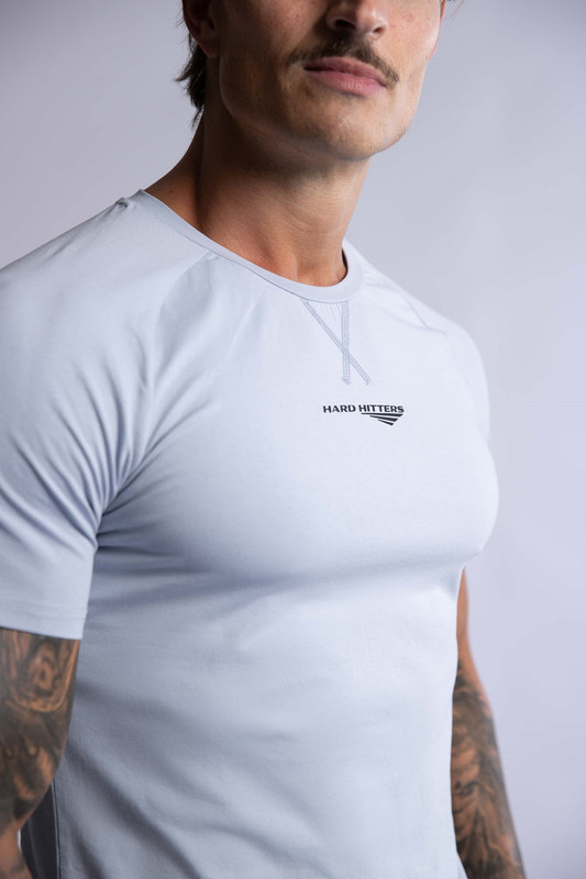 V697-RAGLAN-CREW-TEE-STEEL-BLUE-LARGE-218043-00 HARD HITTERS RAGLAN CREW TEE STEEL BLUE LARGE - Image 1