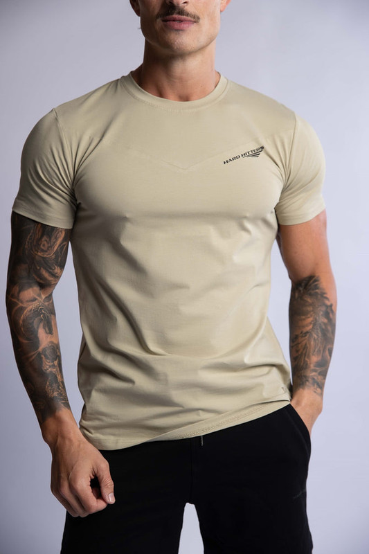 V697-SLIM-FIT-COTTON-TEE-SAGE-X-LARGE-218165-00 HARD HITTERS SLIM FIT COTTON TEE SAGE X-LARGE - Image 1
