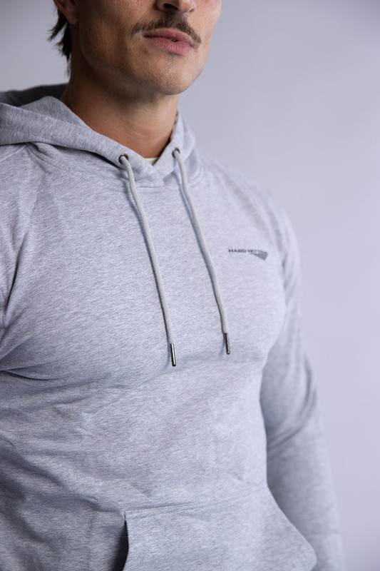 V697-SLIM-FIT-TERRY-HOODIE-GREY-SMALL-218147-00 HARD HITTERS SLIM FIT TERRY HOODIE GREY SMALL - Image 1