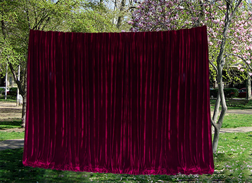 V702-CNA7-2WINE-202505080935-00 Large Thick Velvet Curtains 590x230cm with full liner 30 hooks Burgundy New - Image 1