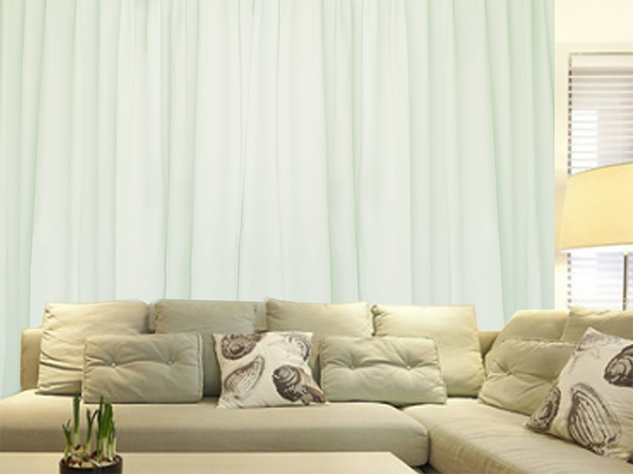 V702-CNZ2-2-3-204617-00 Milk White Large Curtains 540x230cm PINCH PLEAT 2 panel High Level Fab. for Wall - Image 1