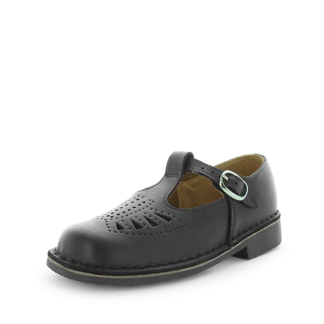 V717-9333333137862-192158-00 WILDE SCHOOL Girl's JENNY-Jnr School Black/Smooth Shoe 10US - Image 1