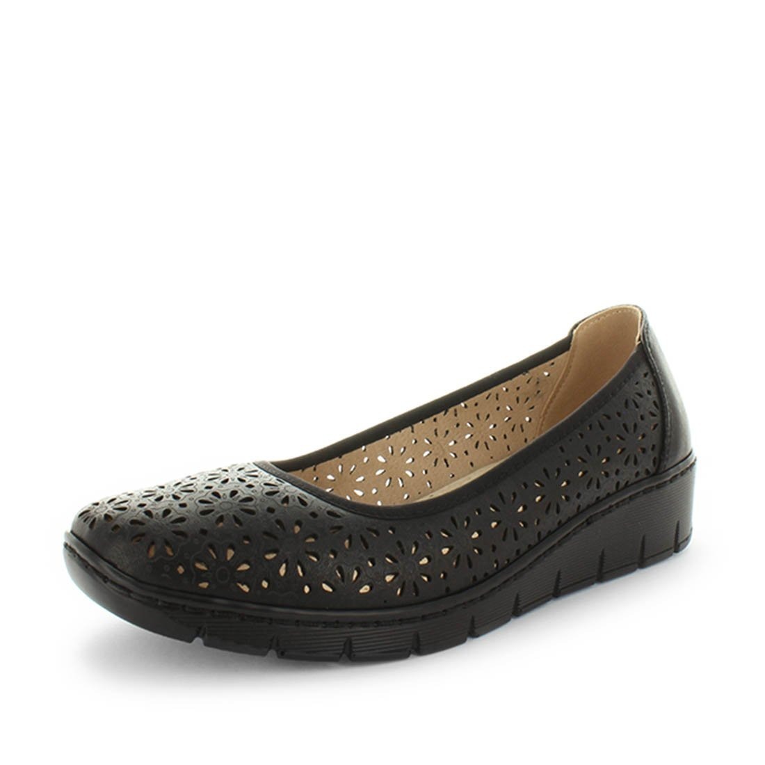 V717-AMARLON-BLACK-10-192037-00 AEROCUSHION Women's MARLON Wedges Black Shoe 10US - Image 1