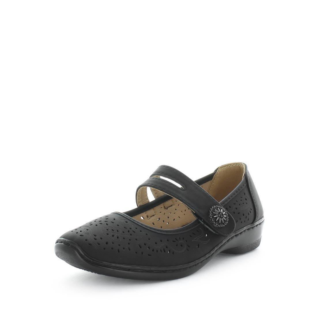 V717-AMIKERII-BLACK-7-193986-00 AEROCUSHION Women's MIKERII Flats Black Shoe 7US - Image 1
