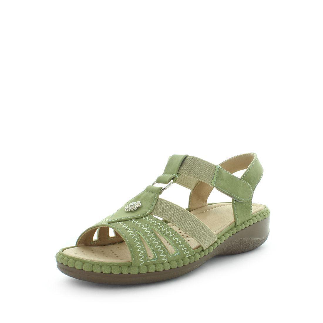 V717-AMINARA-OLIVE-8-194119-00 AEROCUSHION Women's MINARA Sandals Olive Shoe 8US - Image 1
