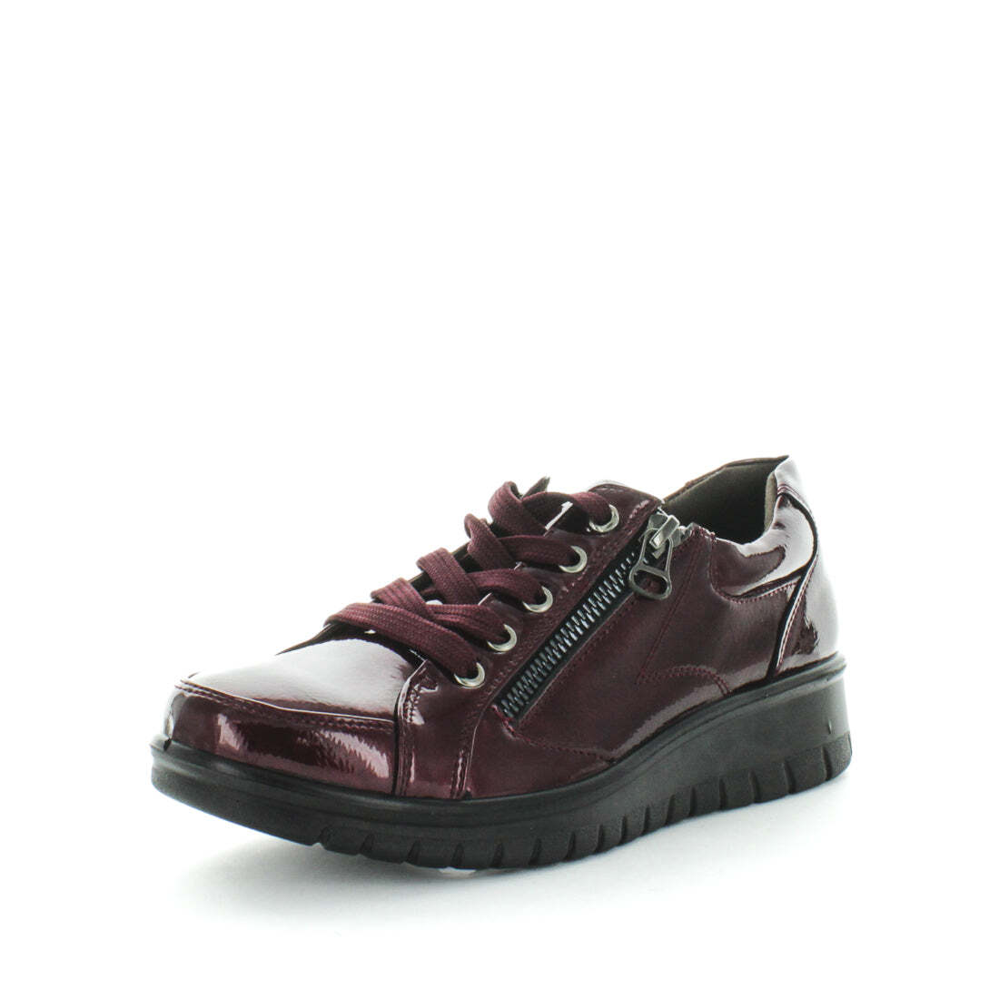 V717-AMOUSSE-WINEPATENT-6-192761-00 AEROCUSHION Women's MOUSSE Sneakers Wine Patent Shoe 6US - Image 1