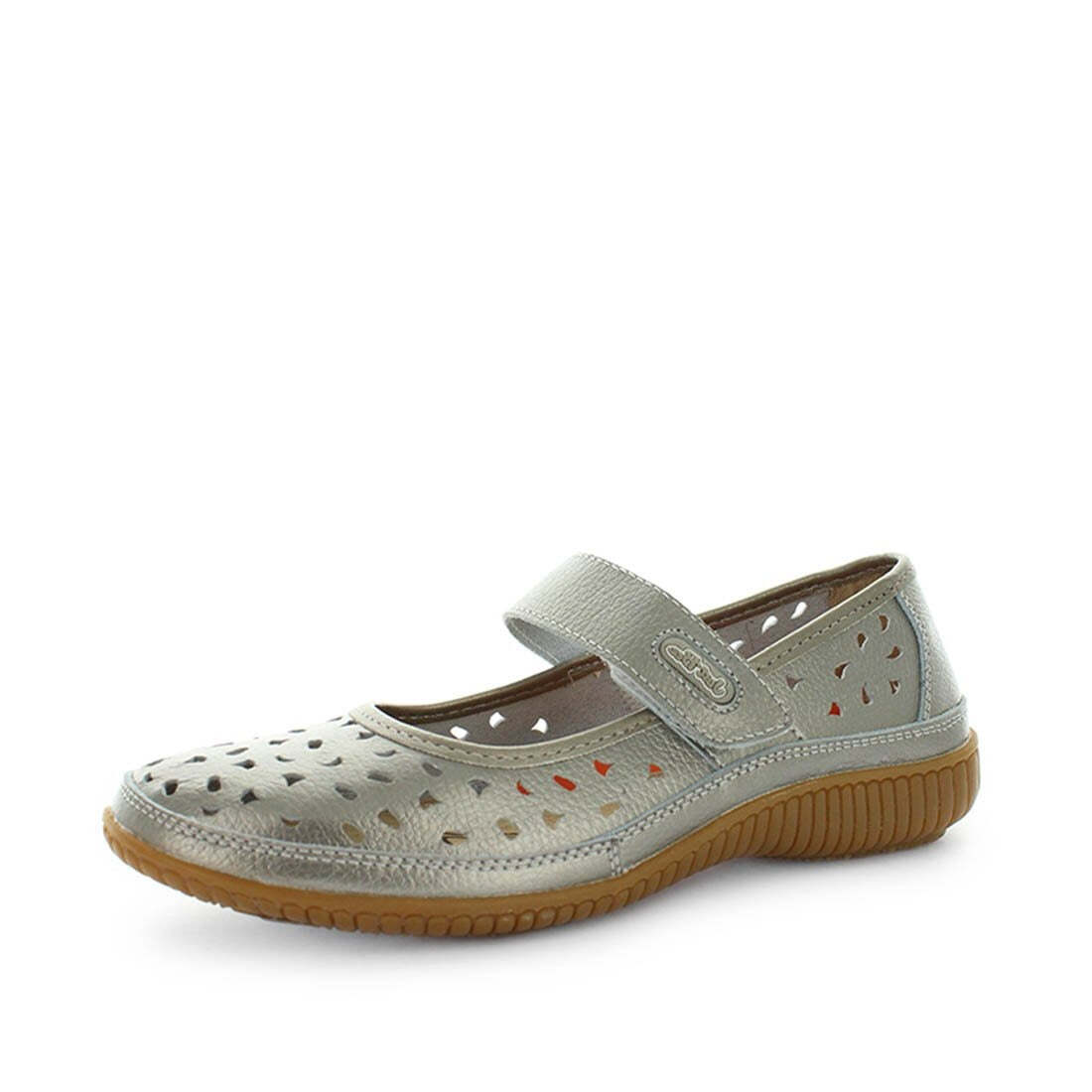 V717-JBCALE-PEWTER-40-188691-00 JUST BEE Women's CALE Flats Pewter 40EU - Image 1
