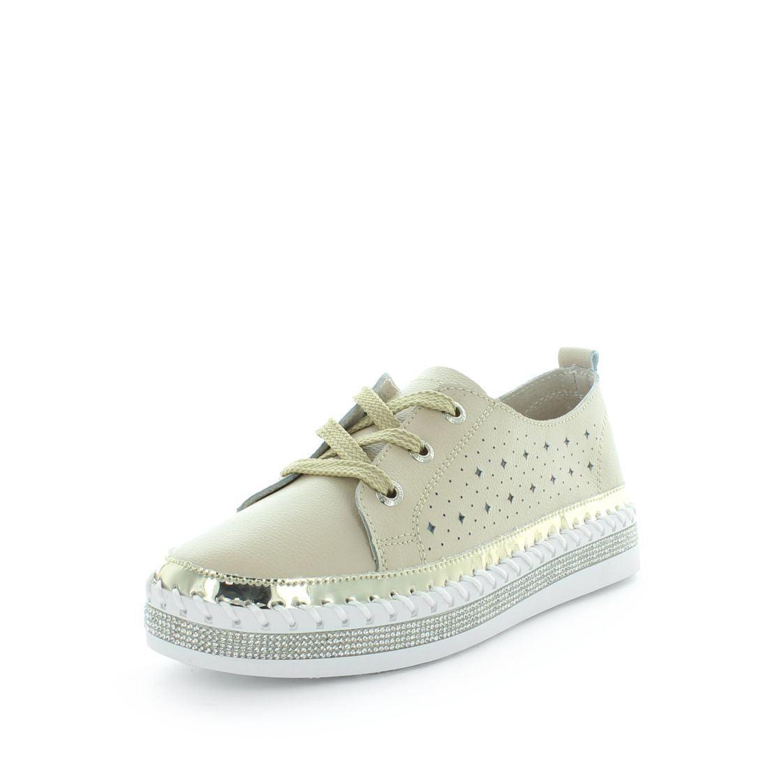 V717-JBCASINI-BEIGE-41-188753-00 JUST BEE Women's CASINI Flats Beige 41EU - Image 1