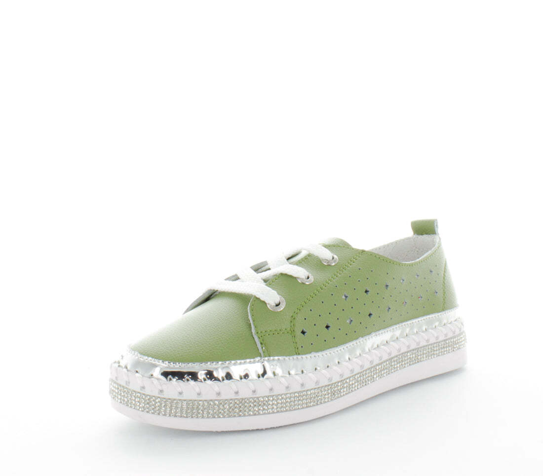 V717-JBCASINI-GREEN-39-187736-00 JUST BEE Women's CASINI Flats Green 39EU - Image 1