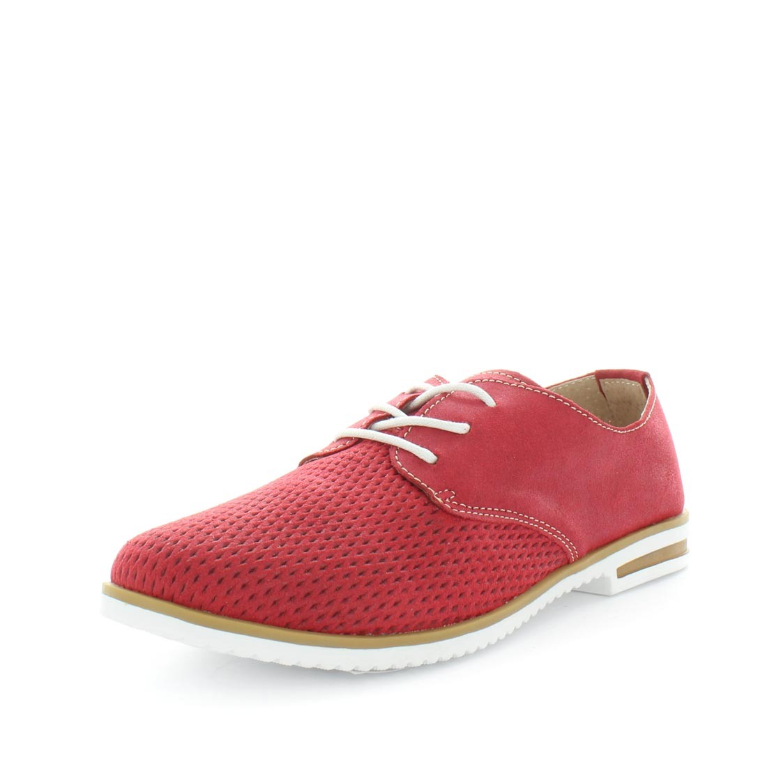 V717-JBCHARY-REDBRUSHED-41-187970-00 JUST BEE Women's CHARYA Loafers / Slip ons Red Brushed 41EU - Image 1