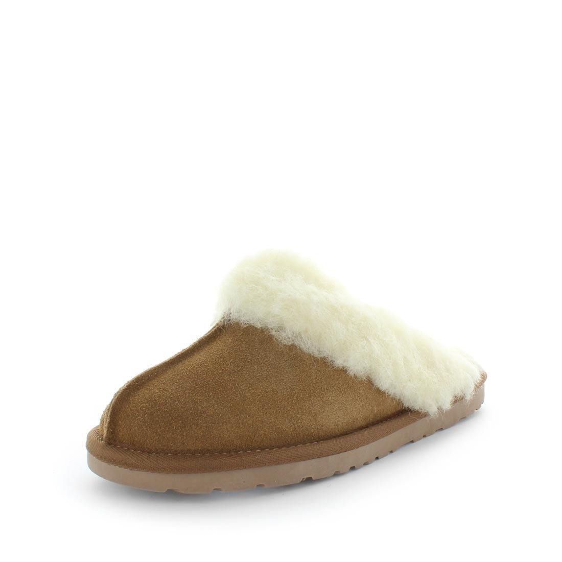 V717-JBCITA-CHESTNUT-11-188991-00 JUST BEE Women's CITA Slippers Chestnut 11US - Image 1