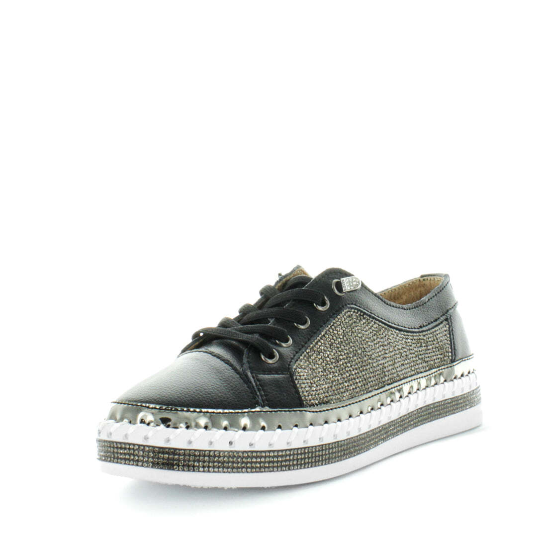 V717-JBCRISTEL-BLACK-39-189172-00 JUST BEE Women's CRISTEL Sneakers Black 39EU - Image 1