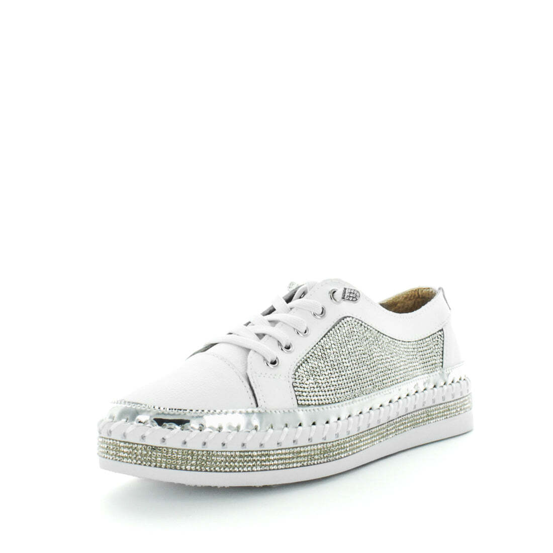 V717-JBCRISTEL-WHITE-37-189206-00 JUST BEE Women's CRISTEL Sneakers White 37EU - Image 1