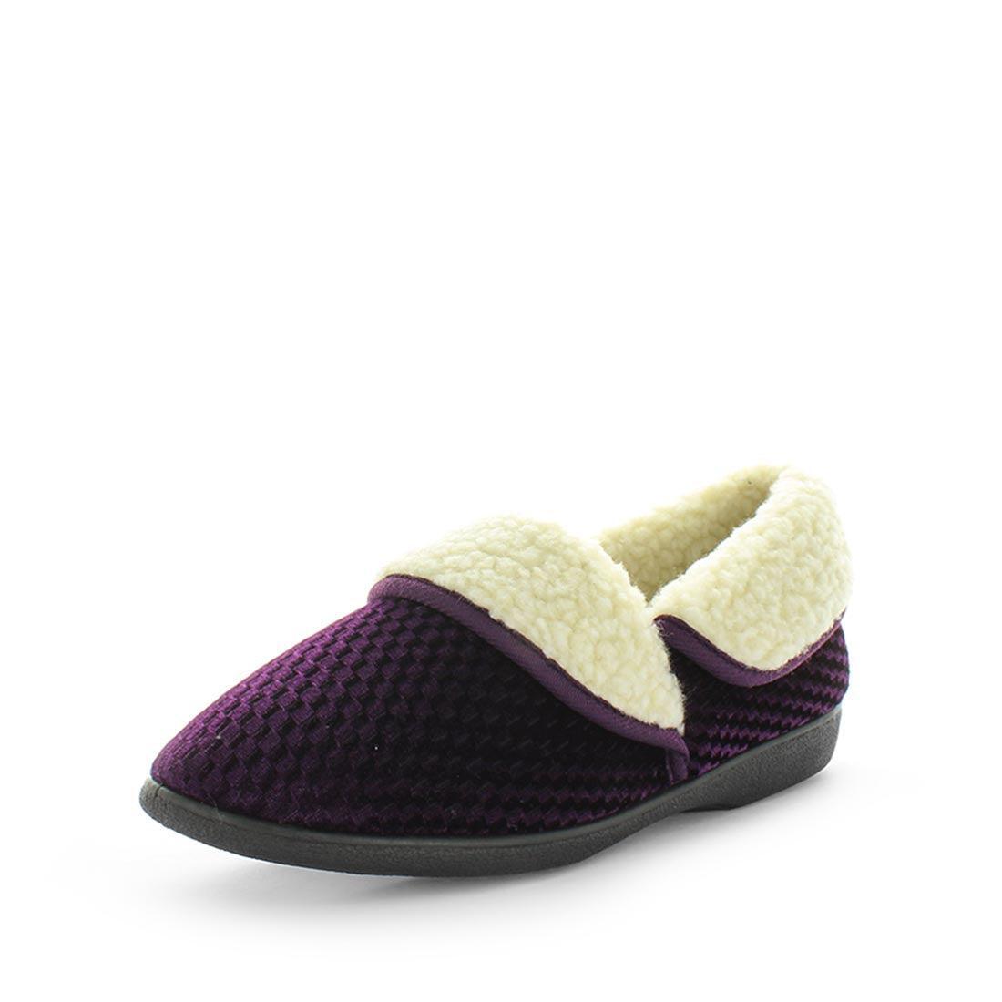 V717-PEBA4-BURGUNDY-10-186420-00 Panda PEBA4 Slippers Uggs Purple Shoe 10 - Image 1