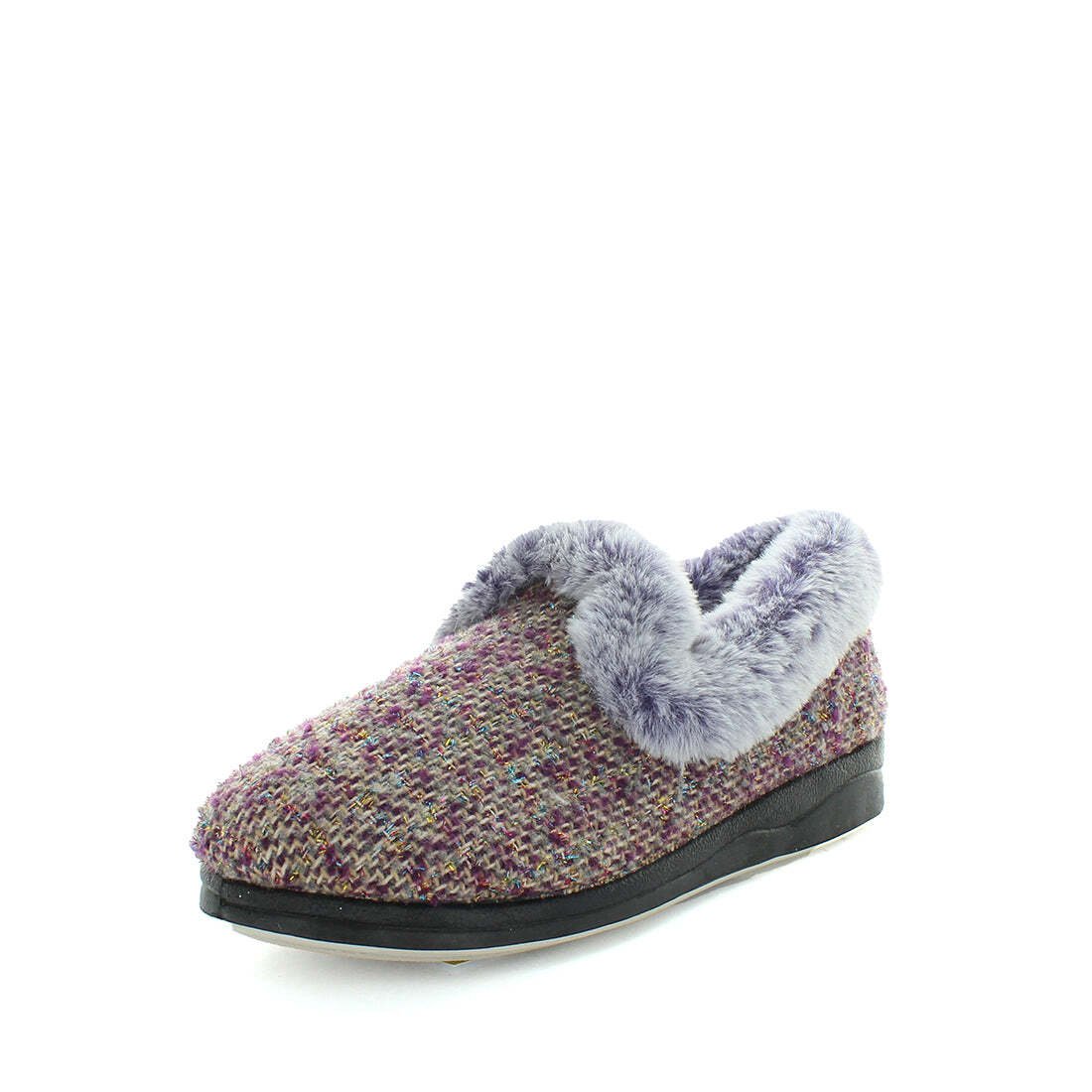 V717-PEMILLE-PURPLEKNIT-8-187385-00 Panda PEMILLE Slippers Uggs Purple Knit Shoe 8 - Image 1