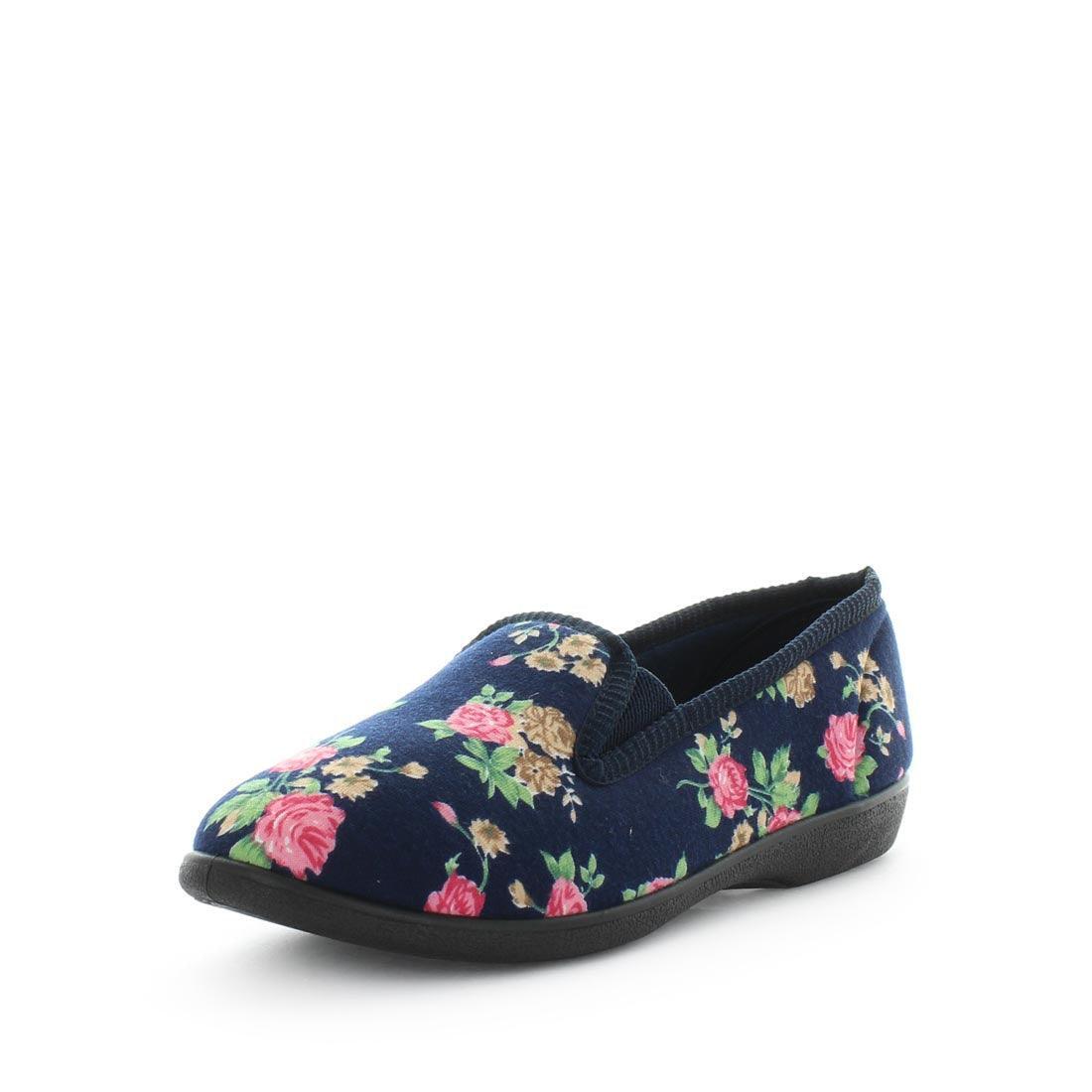 V717-PERTA-NAVYFLORAL-7-187537-00 Panda PERTA Slippers Uggs Navy Floral Shoe 7 - Image 1