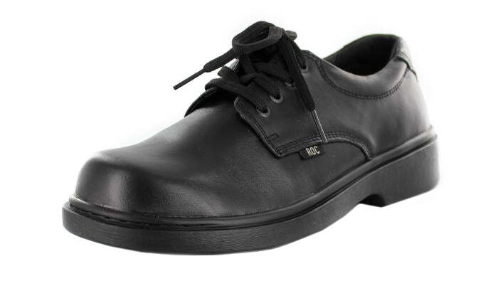 V717-RSTROBE-BLACK-10-193918-00 ROC SHOES Girl's STROBE School Black Shoe 10US - Image 1