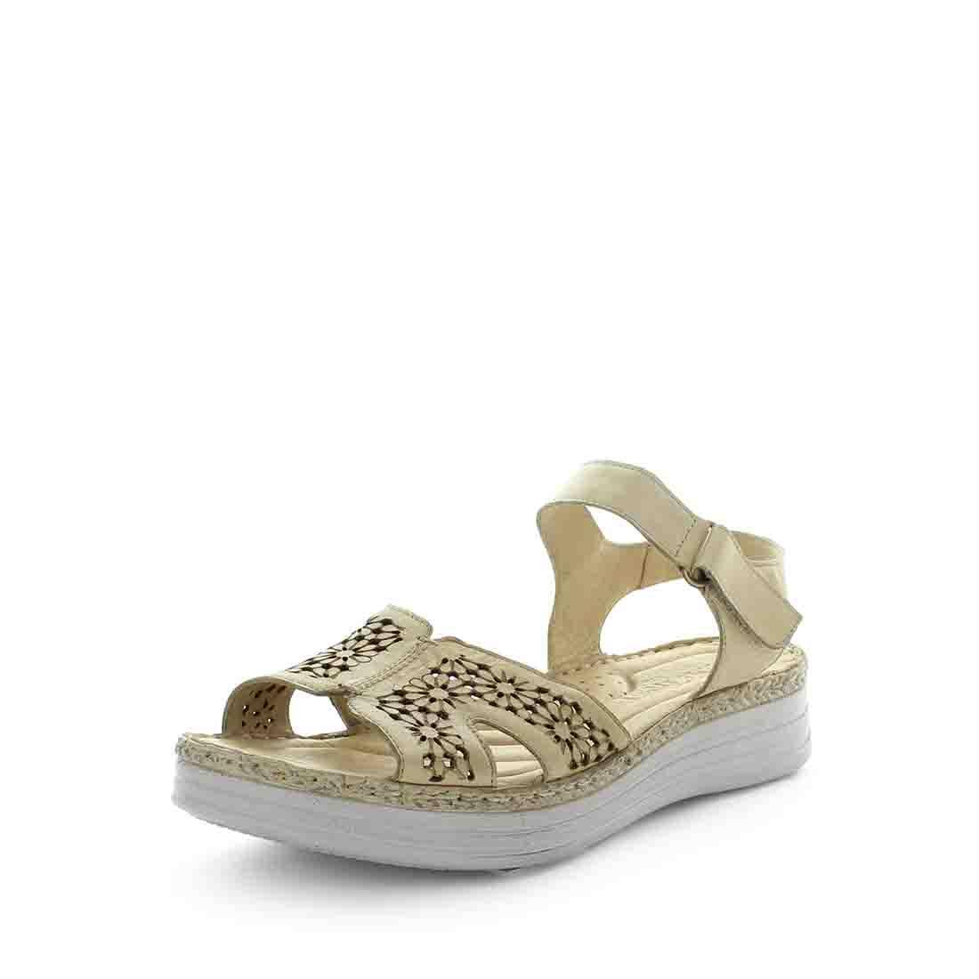 V717-STBANITA-BEIGE-38-193237-00 SOFT TREAD ALLINO Women's BANITA Sandals Beige Shoe 38EU - Image 1