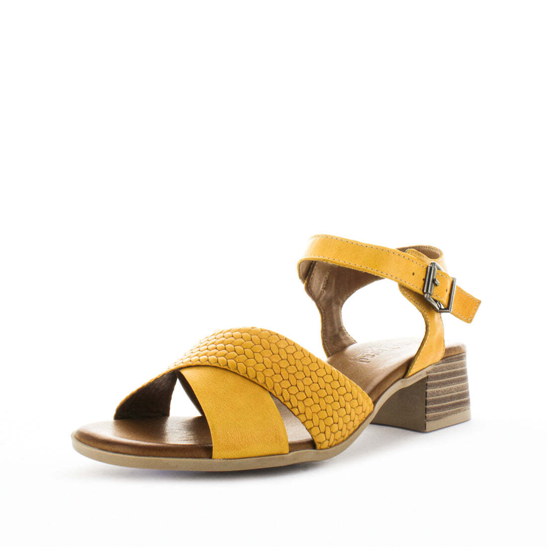 V717-STBONICA-MUSTARD-41-193127-00 SOFT TREAD ALLINO Women's BONICA Sandals Mustard Shoe 41EU - Image 1