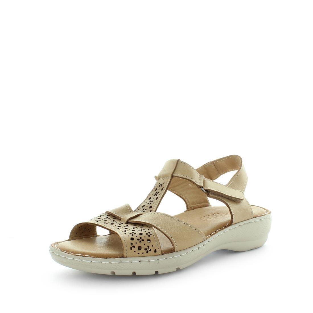 V717-STBORA-BEIGE-39-193494-00 SOFT TREAD ALLINO Women's BORA Sandals Beige Shoe 39EU - Image 1