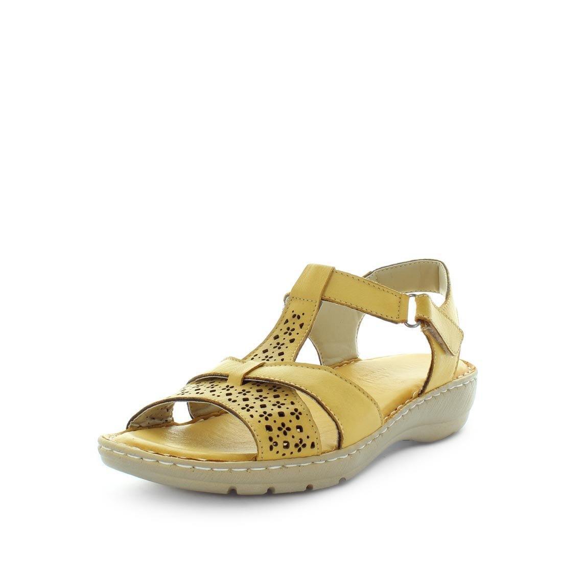 V717-STBORA-MUSTARD-39-193536-00 SOFT TREAD ALLINO Women's BORA Sandals Mustard Shoe 39EU - Image 1