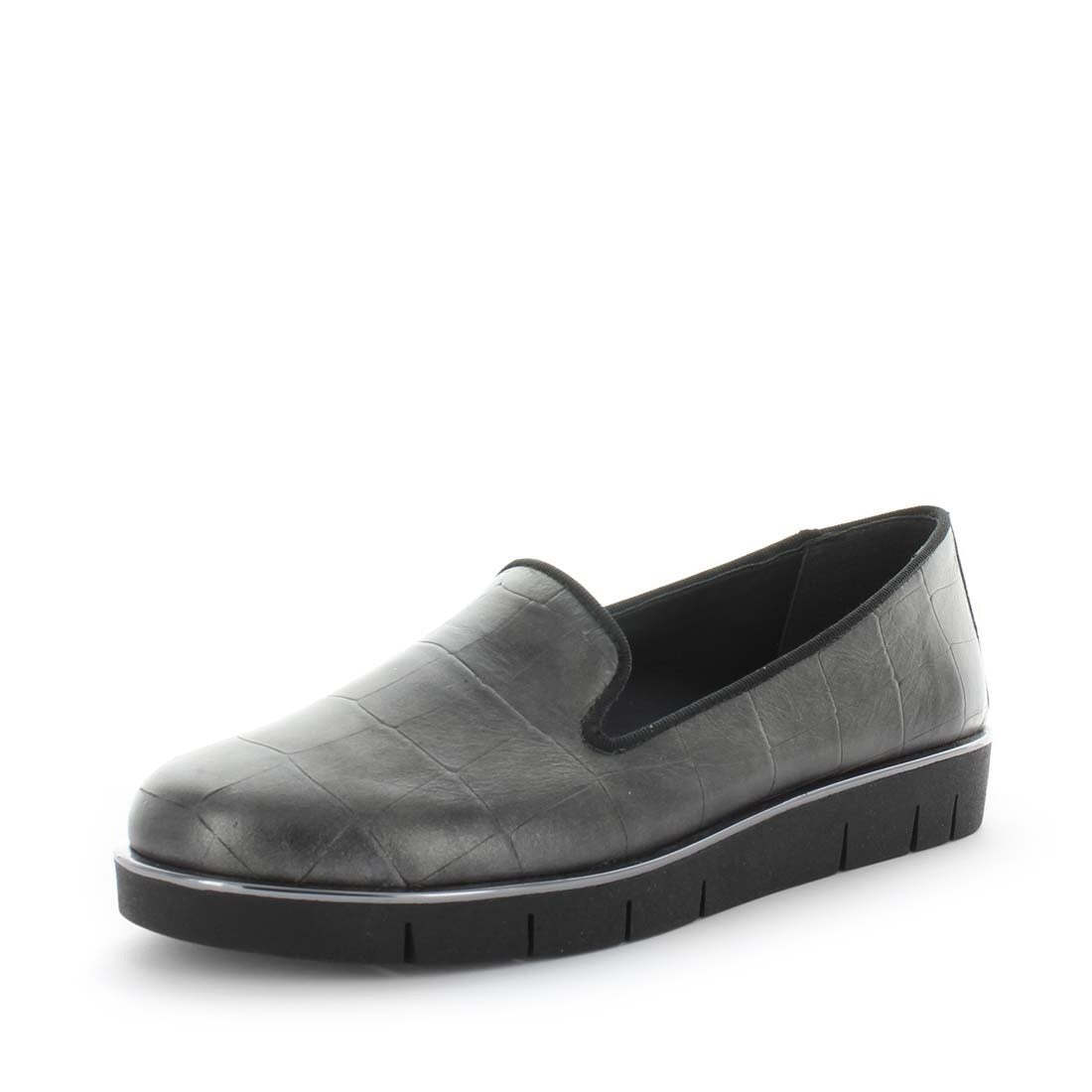 V717-TFEDNA-GUNMETALCROC-37-192542-00 THE FLEXX Women's EDNA Loafers / Slip ons Gunmetal/Croc Shoe 37EU - Image 1