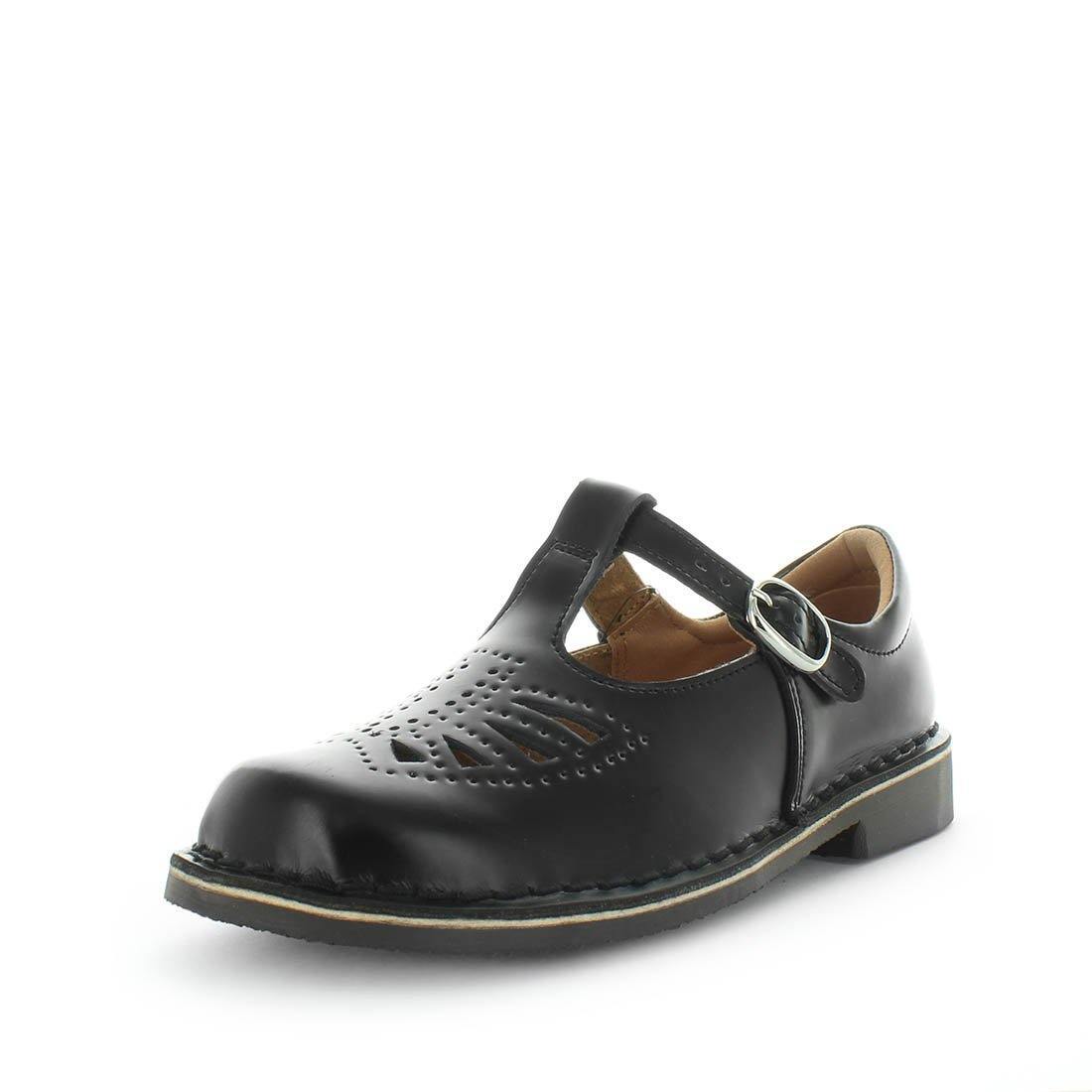 V717-WJARRA-BLKOFFSHINE-12-192224-00 WILDE SCHOOL Girl's JARRA School Black Off Shine Shoe 12US - Image 1