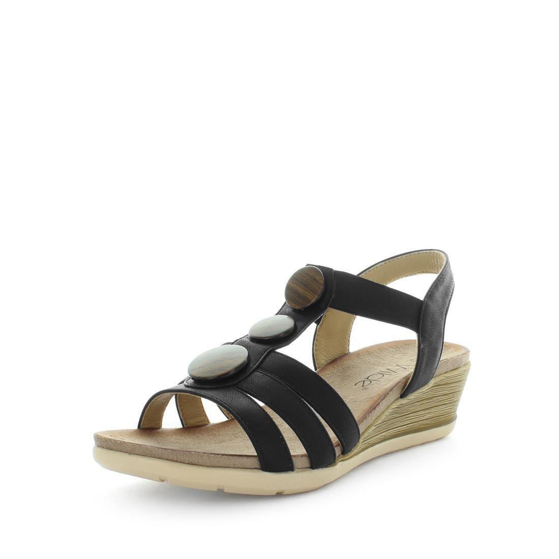 V717-WSAURA-BLACK-37-192816-00 WILDE Women's SAURA Sandals Black Shoe 37EU - Image 1