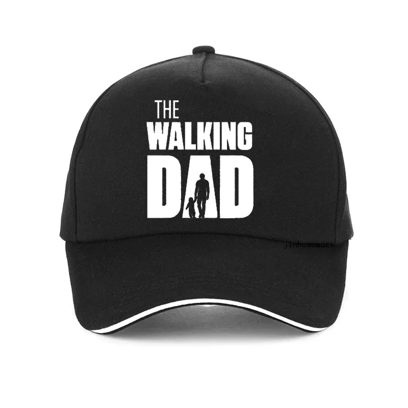 V728-1005007487569201-BLACK-ADJUSTABLE-CAP-190579-00 NNEOBA The Walking Dad Adjustable Baseball Cap - Image 1